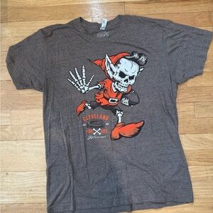 Cleveland For Life Graphic Tee - Brown